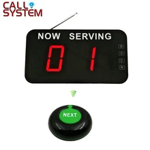 Take a number system 2-digit display with Next Control Button Wireless Queue Management System ticket dispenser electronic queue management calling system with paper roll