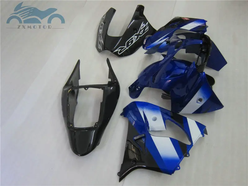 Комплекты мотоциклетных обтекателей для Kawasaki Ninja ZX9R обтекатели комплект 2002 2003 ZX 9R 02 03 синий черный ABS пластик шоссейные кузова