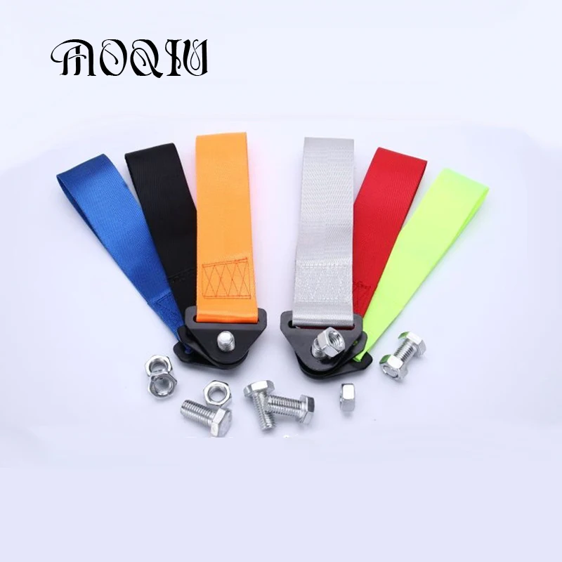 High Quality Racing Car Tow Strap tow rope hook Towing Bars Red High