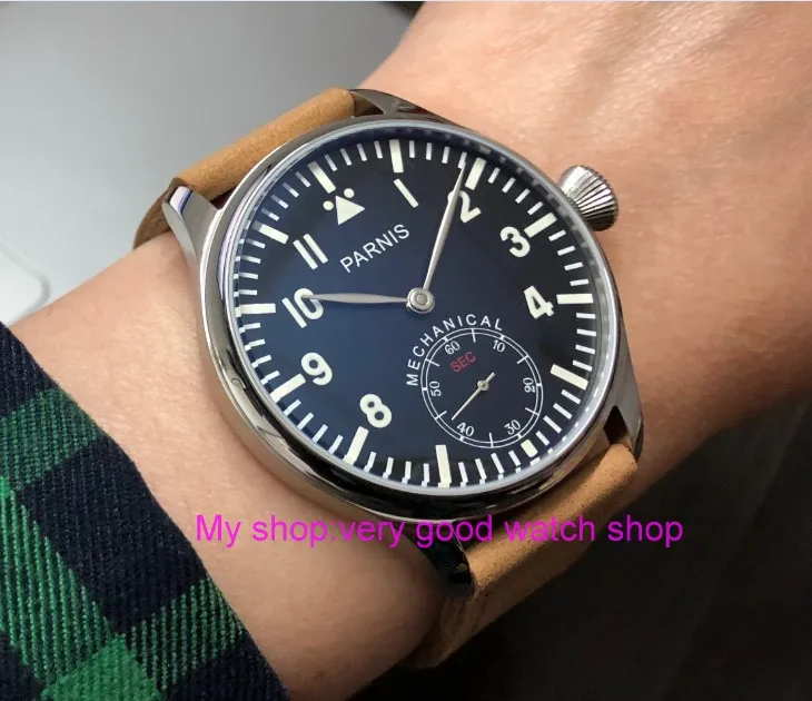 44 مللي متر PARNIS الطيار الآسيوية 6498 الميكانيكية اليد الرياح حركة ساعات آلية الأسود الهاتفي الرجال الساعات بالجملة PA75-8 44 مللي متر PARNIS الطيار الآسيوية 6498 الميكانيكية اليد الرياح حركة ساعات آلية الأسود الهاتفي الرجال الساعات بالجملة PA75-8