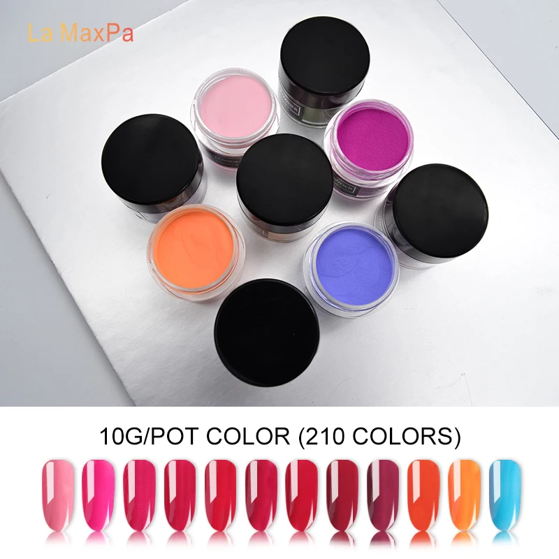 

LaMaxPa Dipping Powder Nails No lamp cure Nails Soak Off Long Lasting dipping powder nails set Nail glitter