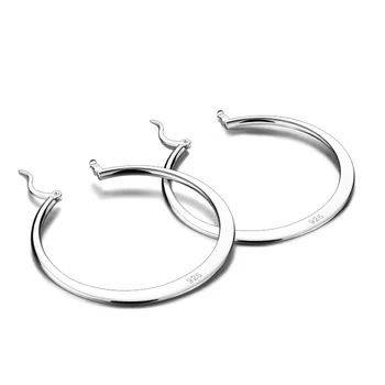 

2020 High Quality Fashion 925 Sterling Silver Earrings Luxury Stud Earrings For Women Smooth round earrings wedding Jewelry