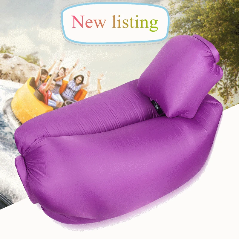 

Portable fashion casual home outdoor dual-use folding lazy people inflatable beach sleeping bag sofa loungers