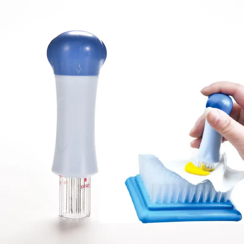 

1 PCS Practical Blue Needle Wool Felting Handle Holder With 7 Needles Wool Needle Felting Tools