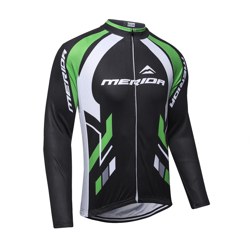 

2017 New Team MERIDA Long Sleeve MTB Cycling Jerseys/Winter Thermal Fleece Cycling Clothing Ropa Ciclismo Invierno