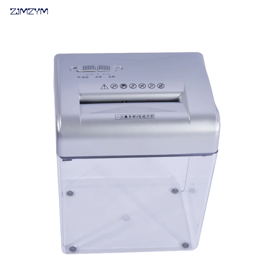 004CC البسيطة الكهربائية تمزيق الورق 4.5L طبل قدرة ورقة كسر آلة المنزل مكتب كتم 220 فولت/50 هرتز التقطيع 195 واط الطاقة