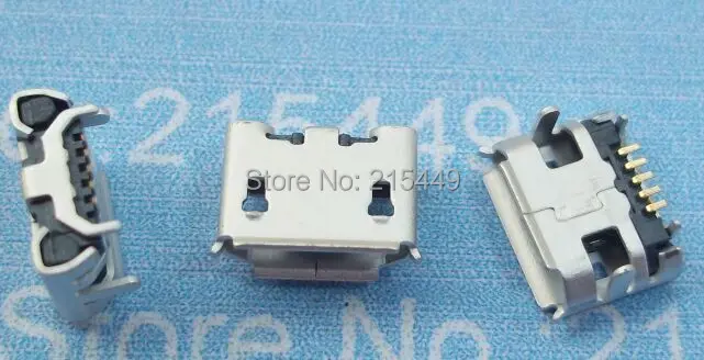 Хорошее качество 100 шт микро 5pin usb разъем 4 85 расстояние для многих мобильных