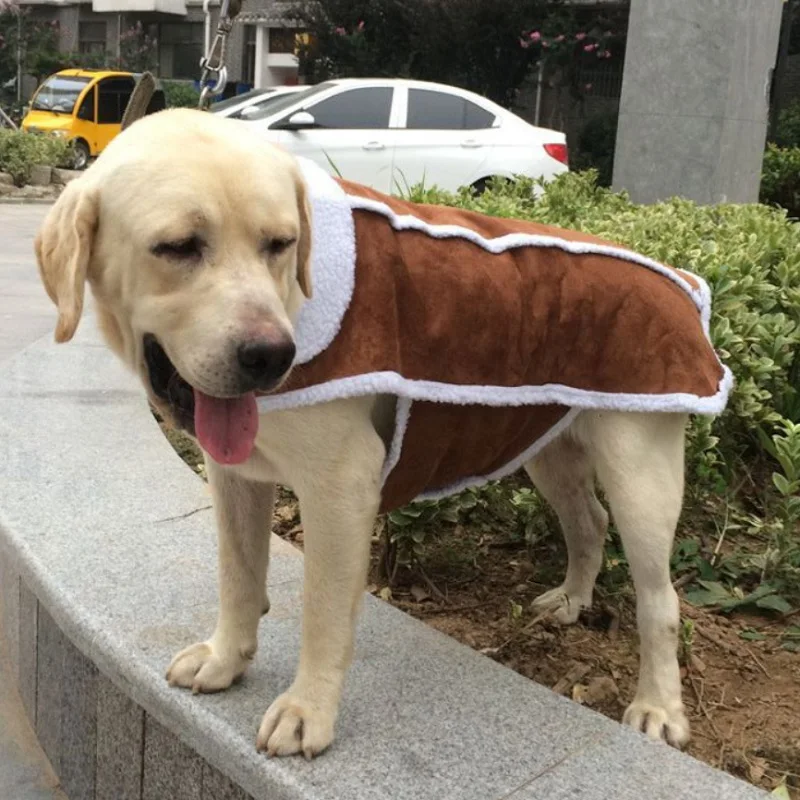 Winter Medium Large Dog Jacket velvet Pet Clothes Warm big Dog Clothes