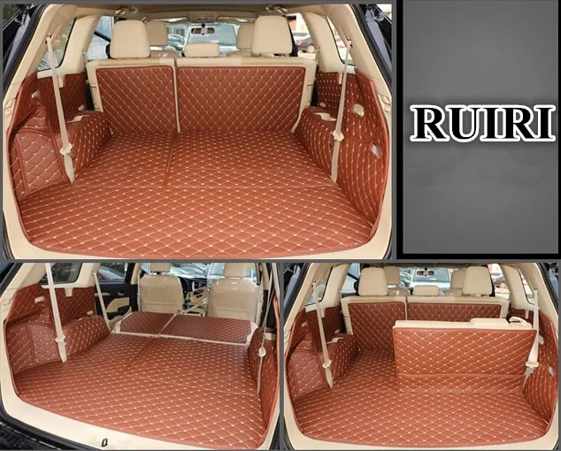 

Good quality! Special trunk mats for Toyota Highlander 7 seats 2018-2014 waterproof boot carpets cargo liner mats,Free shipping