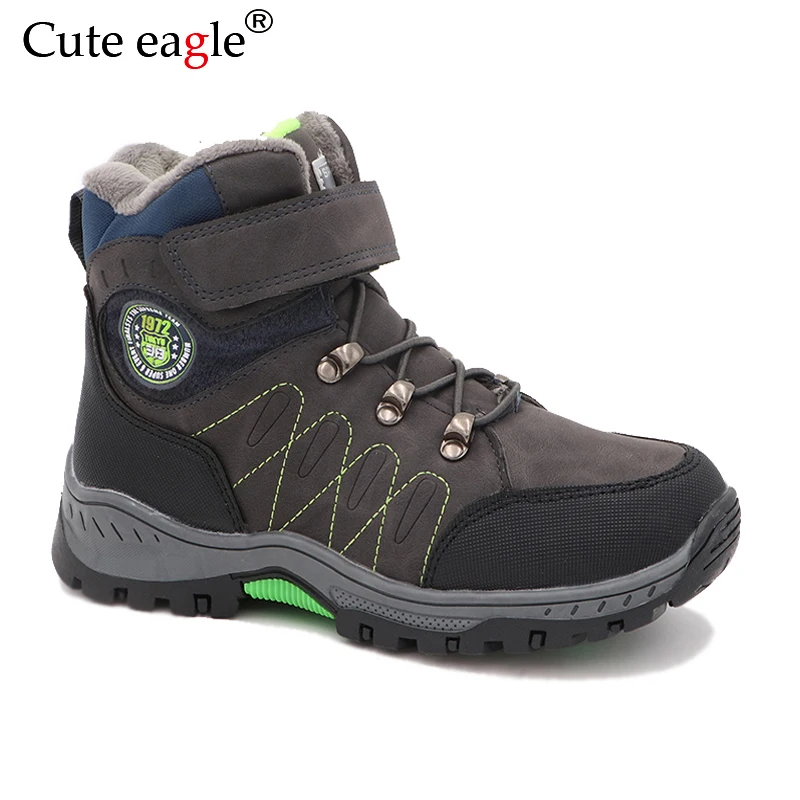 لطيف النسر الفتيان الشتاء الأحذية تسلق الجبال التزلج الدافئة الأطفال ورأى الأحذية للمدرسة في الهواء الطلق الأنشطة أحذية الاتحاد الأوروبي ح...