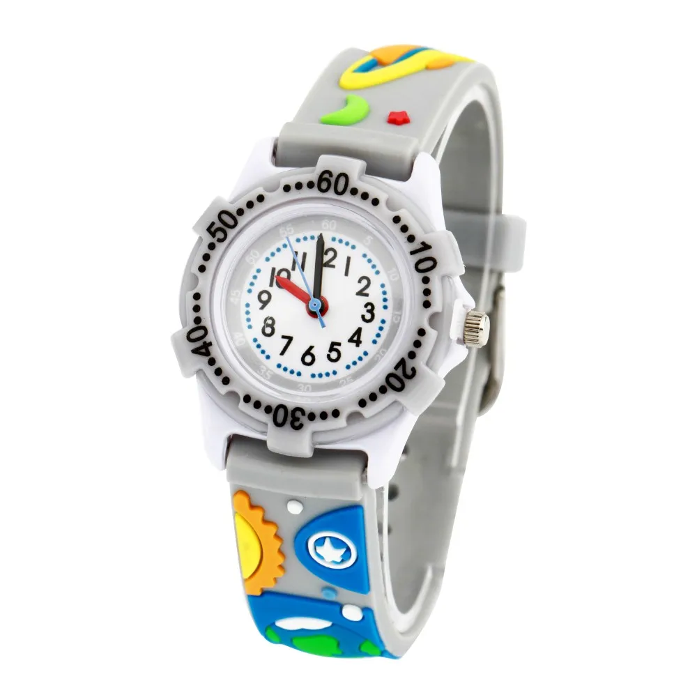 WL водонепроницаемые детские часы, детские часы с 3D рисунком, силиконовые наручные часы, брендовые кварцевые модные повседневные часы Relogio