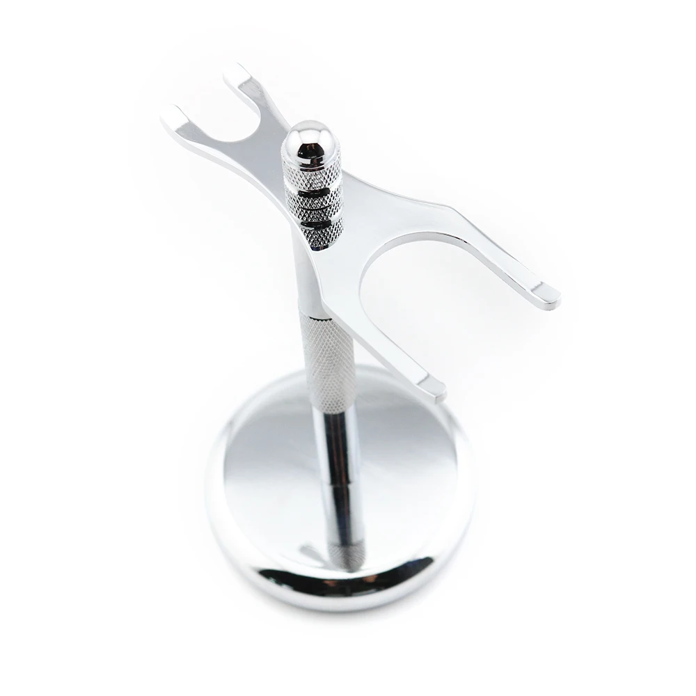 Shaving Brush Stand Razor Holder Safety razor stand Zinc alloy Silvery