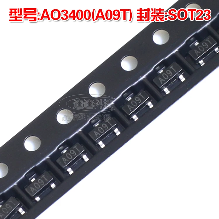 New AO3400 SOT 23 Silkscreen A09T N channel MOS field effect transistor ...