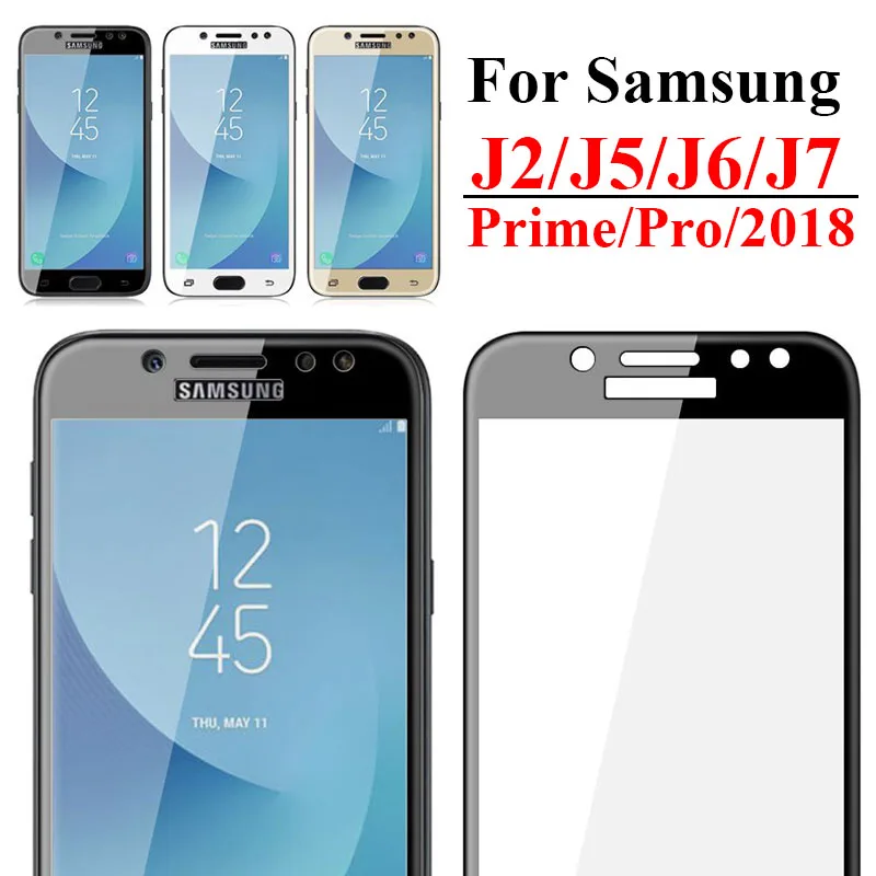 Защитное стекло для samsung galaxy j2 prime защита экрана j5 j6 j7 pro 2016 2018 закаленное sumsung j1 2 5 7