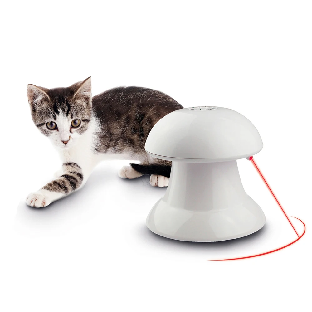 QQQPET Laser Funny Toy Creative Cat Pet LED Smart Automatic Cat Exercise Training Entertaining Toy USB Charge