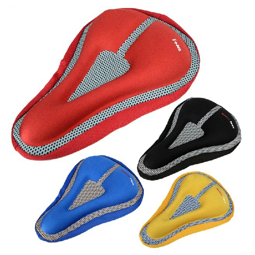 Bike Memory Foam Saddle Case Cycling Seat Cover Cushion Soft Pad Road