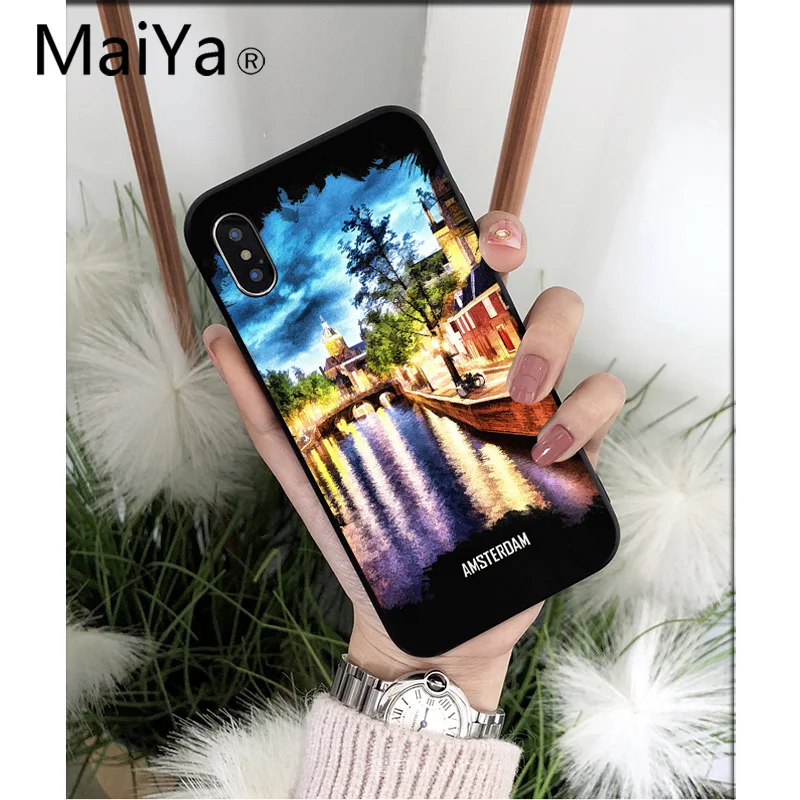 MaiYaCa City London, Нью-Йорк, Париж, Дубай, Москва, высокое качество, чехол для телефона, для iPhone 8, 7, 6, 6S Plus, 5, 5S, SE, XR, X, XS MAX, чехол - Цвет: A9
