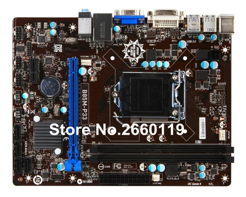 Desktop motherboard for msi B85M-P33 LGA1150 system mainboard fully tested and perfect quality