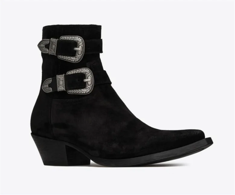 Стиль, высокое качество, черные ботинки челси на молнии мужские ботинки 7900