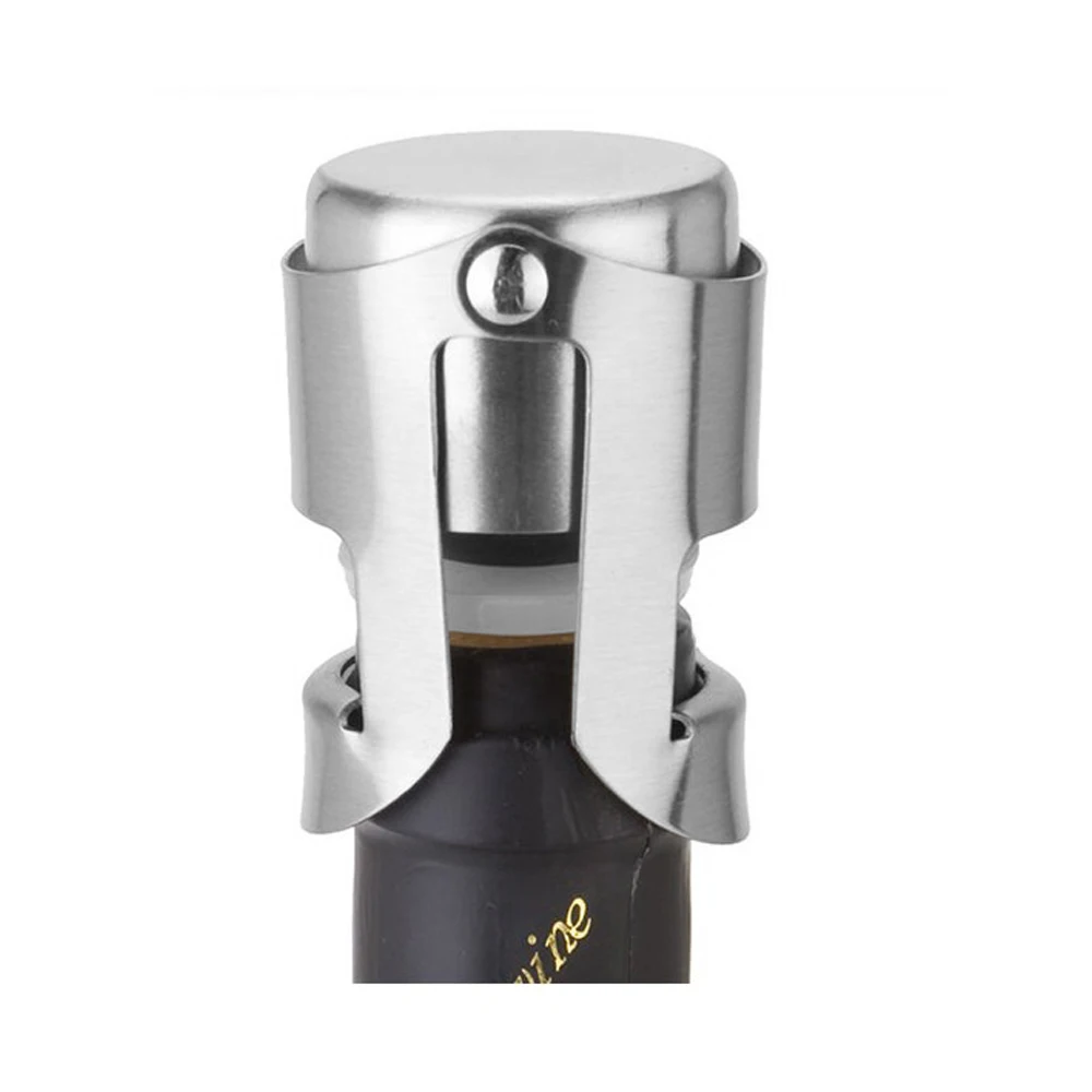 

Fashion Champagne Sparkling Wine Bottle Stopper Sealer Plug Stainless Steel