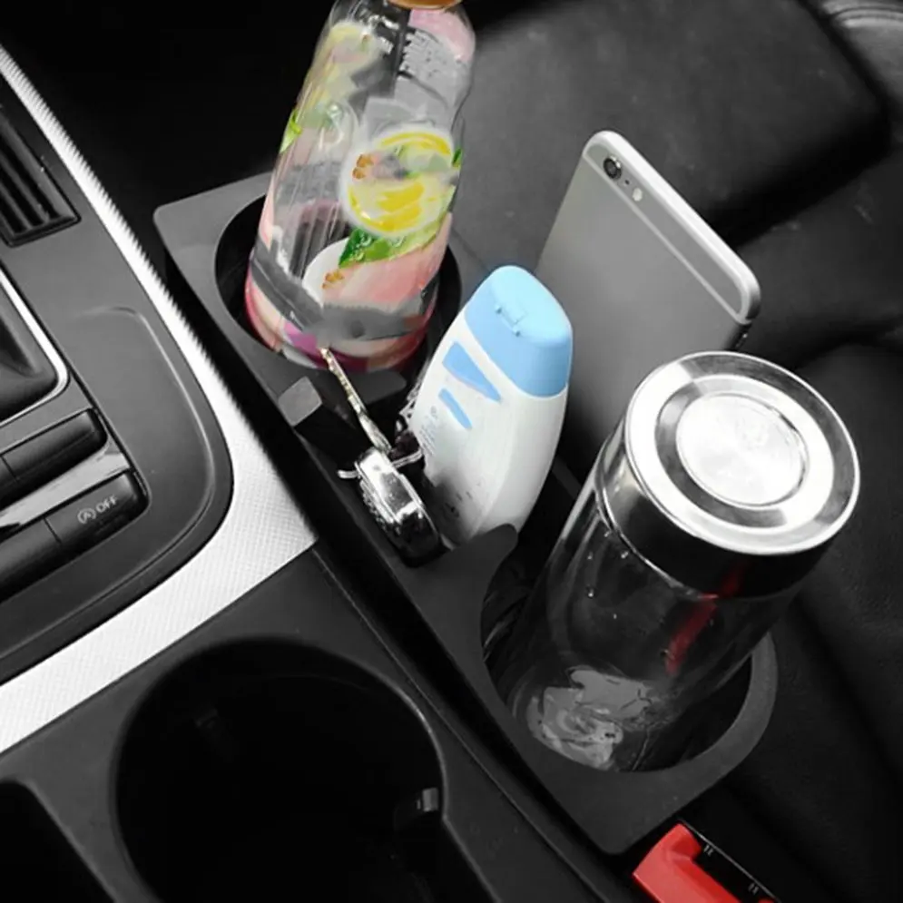 Многофункциональный Автомобильный держатель для чашки многоразовый портативный дорожный водный держатель для стеклянной бутылки для автомобильной консоли держатель для мобильного телефона