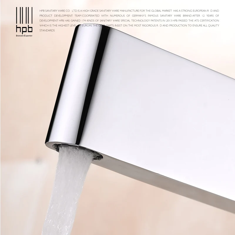 HPB Brass Kitchen Faucets Sink Mixer Tap Single Handle Single Hole Hot And Cold Water Deck Mounted Contemporary Style HP4016 HPB Brass Kitchen Faucets Sink Mixer Tap Single Handle Single Hole Hot And Cold Water Deck Mounted Contemporary Style HP4016
