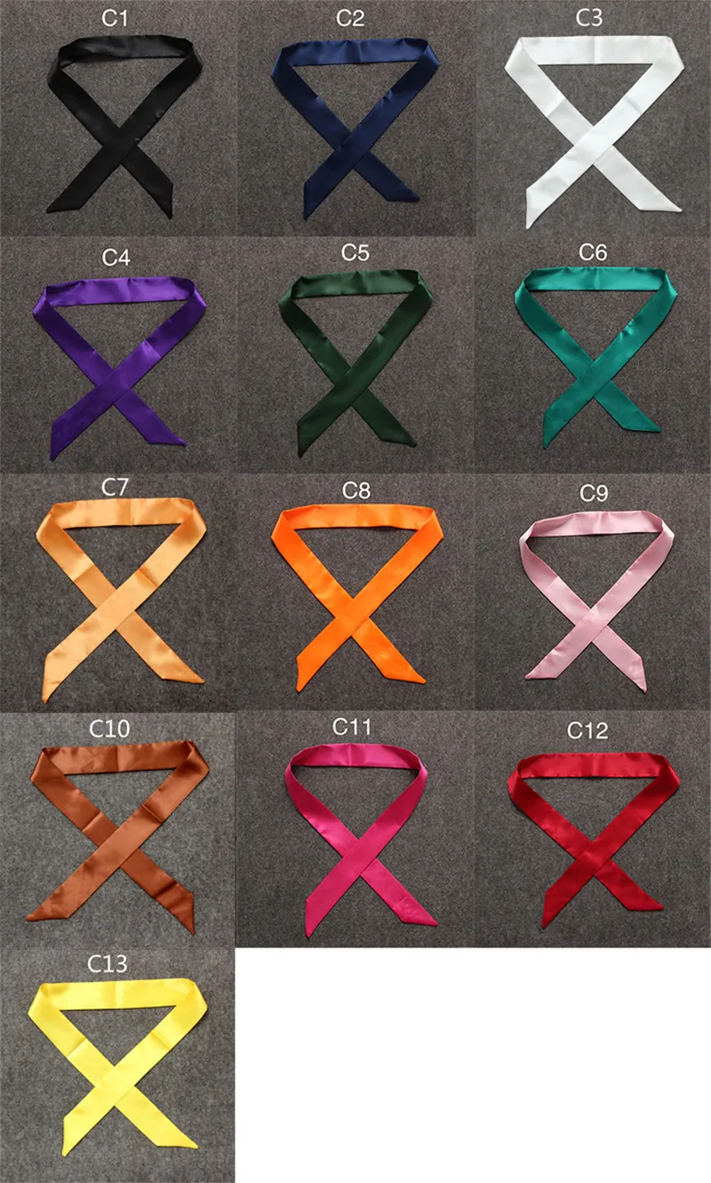 100X5cm 2018 New Scarf Luxury Brand Small Solid Color Silk Scarf Women Head Scarf Headwear Handle Bag Ribbon Strap Scarves HTB1mxZHoBfH8KJjy1Xbq6zLdXXa0 - 100X5cm 2018 New Scarf Luxury Brand Small Solid Color Silk Scarf Women Head Scarf Headwear Handle Bag Ribbon Strap Scarves
