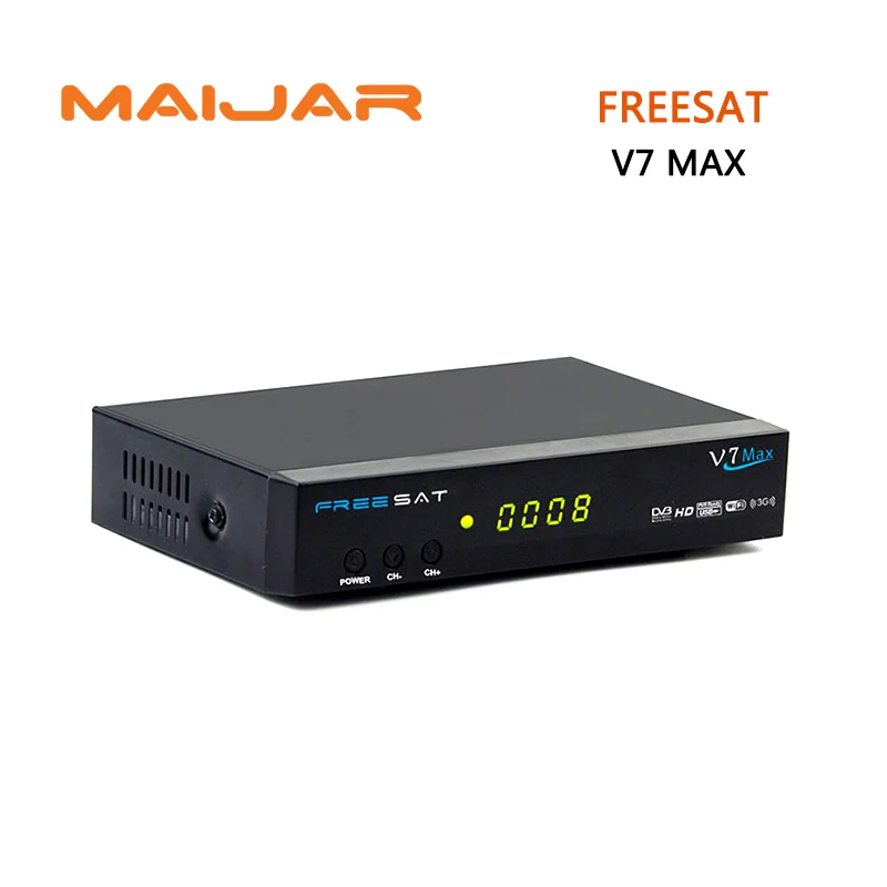 

10pcs Free To Air Satellite Tv Receiver FREESAT V7 Max DVB-S2 HD Full 1080p Support Powervu Dre&Bisskey Cccam Newcam Youtube