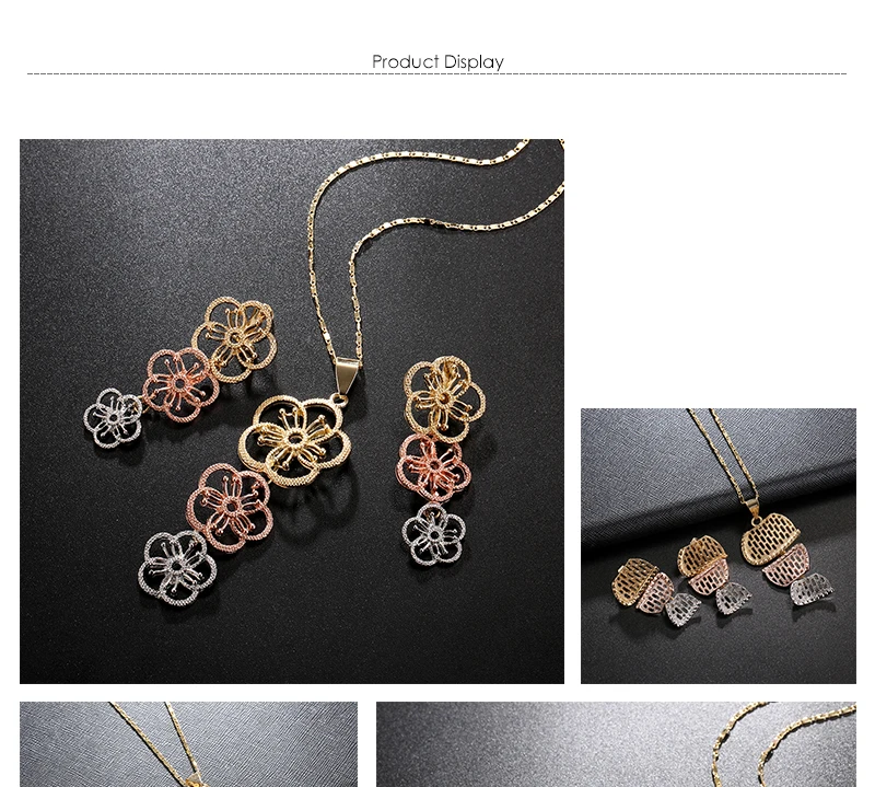 BTSETS Jewelry Sets Wedding African Dubai Jewelry Sets For Women Flower Trendy Turkish Jewelry Fashion Indian Jewellery (1)