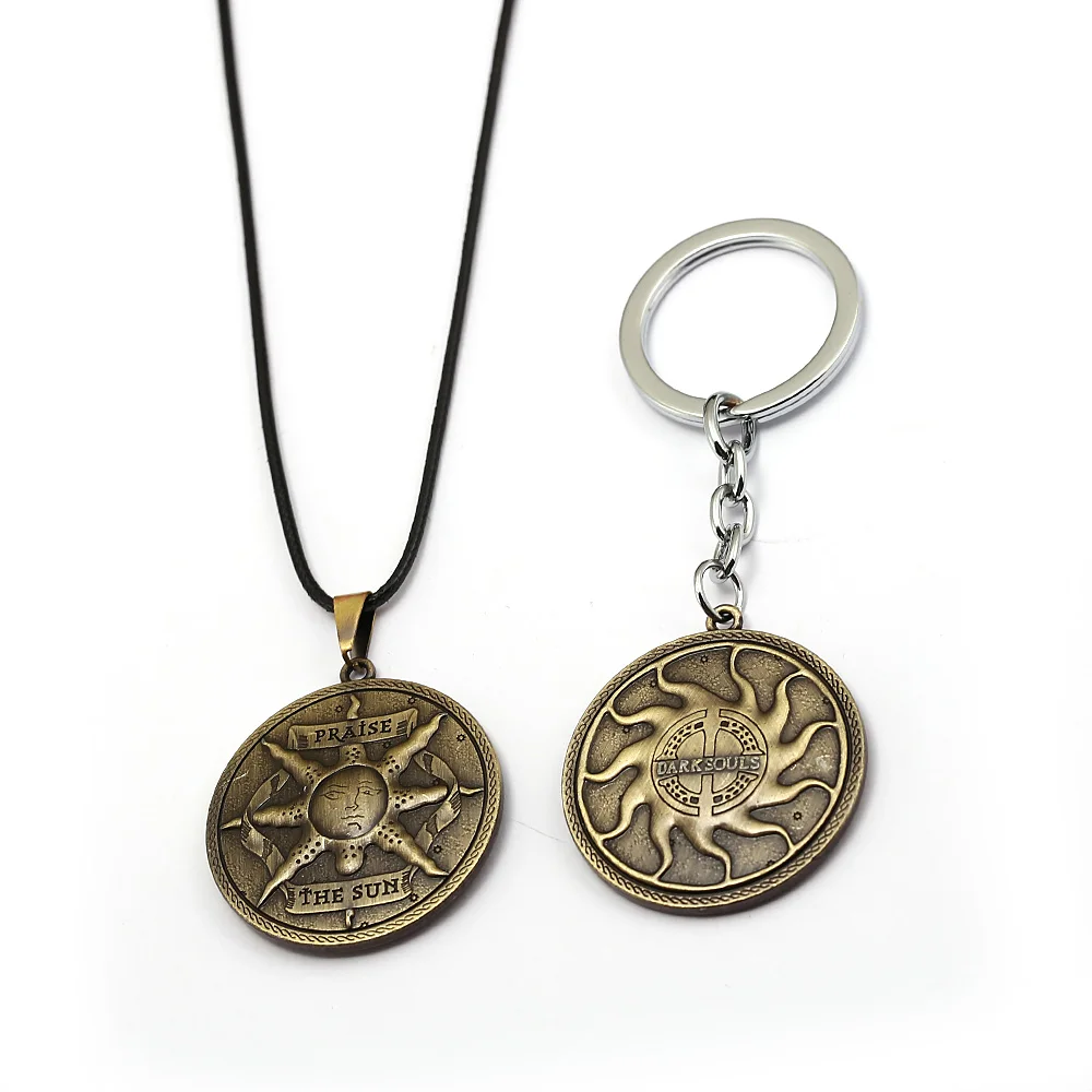 HSIC Dark Souls 3 llavero Solaire de Astora Sun emblema Metal aleación escudo llavero titular llaveros hombres coche Chaveiro HC12929 HSIC Dark Souls 3 llavero Solaire de Astora Sun emblema Metal aleación escudo llavero titular llaveros hombres coche Chaveiro HC12929