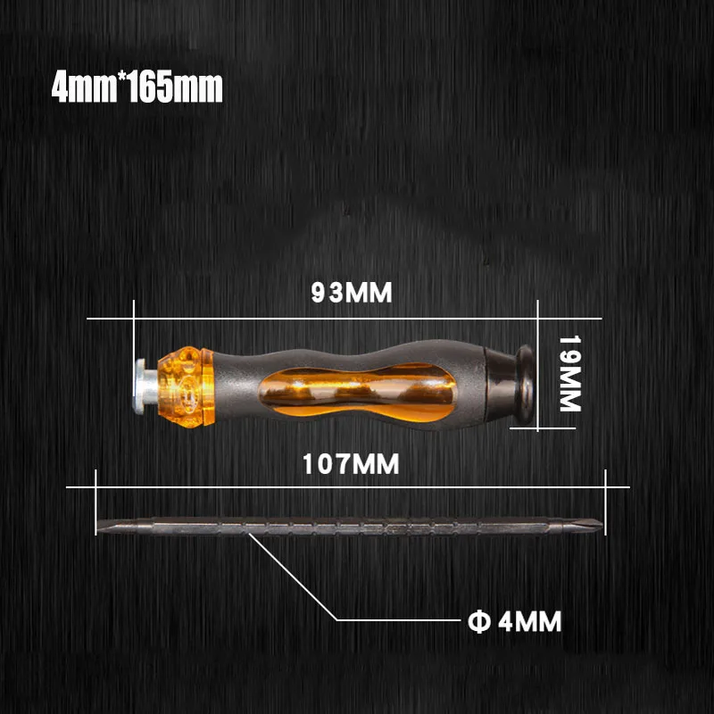 Выдвижная отвертка S2 легированная сталь Магнитная отвертка Набор для ремонта инструмента - Цвет: 4x165mm