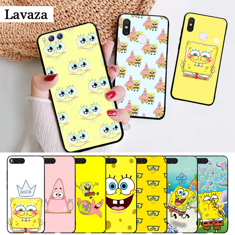 

Lavaza Square Pants Sponge Bob Pattern Silicone Case for Xiaomi MI 5X 6 6X 8 9 SE 9T Pro CC9E CC9 A3 F1 A1 A2 Lite MAX 3