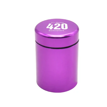 

Pill Box Water Proof Airtight Aluminum Drug Case Bottle Holder Container Bottle Storage