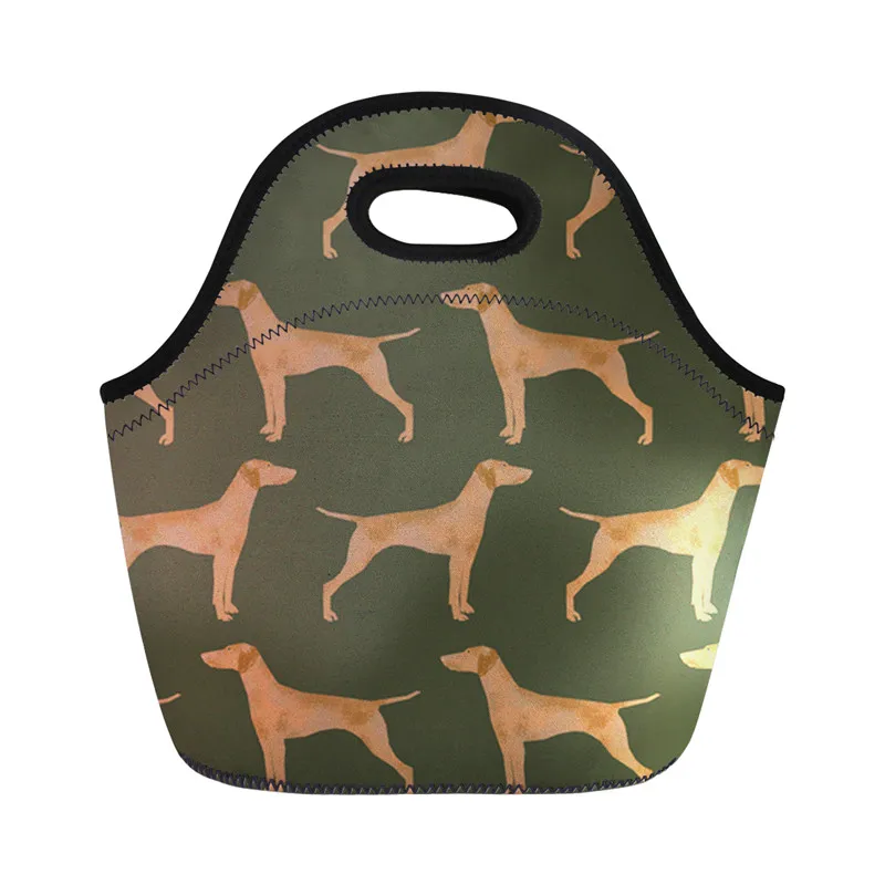 Lunchbag для детей, девочек, собак, печать, Женская Термосумка для пищи, Женская Персонализированная ручная сумка для пикника - Цвет: ZJZ217Z20
