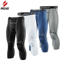 ARSUXEO New Men's Running Tights Compression Sport Leggings Gym Fitness Sportswear Training Yoga Pants for Men Cropped Trousers ARSUXEO New Men's Running Tights Compression Sport Leggings Gym Fitness Sportswear Training Yoga Pants for Men Cropped Trousers