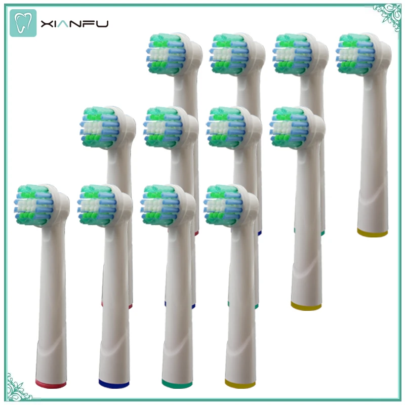 

12PCS Electric Toothbrush Heads for Bruan Oral b Replacement Tooth Brush Nozzles Dental Oral Hygiene Teeth Cleaning Triumph