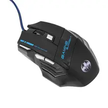 Профессиональный 5500 dpi 7 кнопок светодиодный оптический USB Проводная игровая мышь Мыши для Pro Gamer USB Проводная мышь для ноутбука