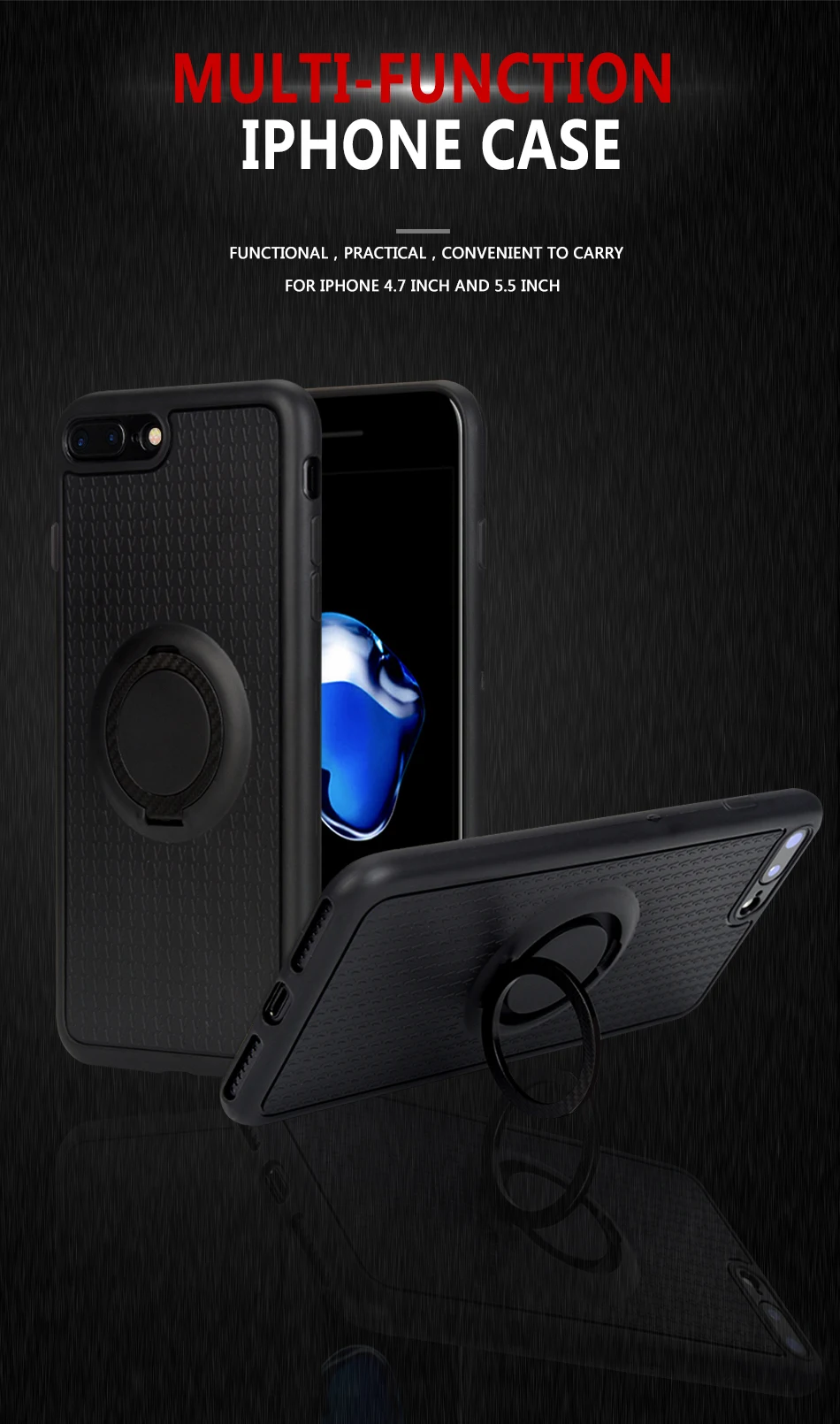 car magnet ring hodler for iphone 6 case 1