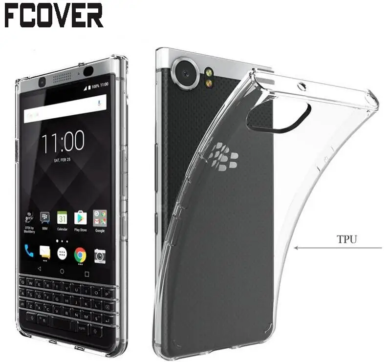 For BlackBerry Keyone Case Transparent Soft TPU Protection Gel Skin 