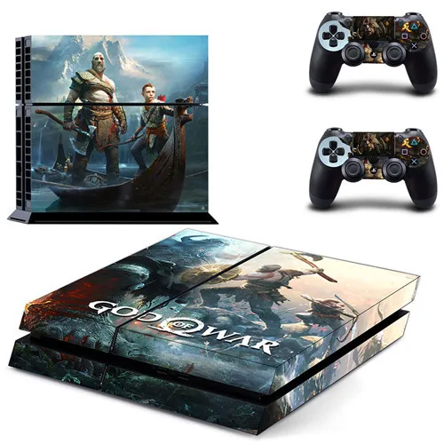 Игра God of War PS4 наклейка для кожи виниловая наклейка для sony Playstation 4 консоль и 2 контроллера PS4 наклейка для кожи - Цвет: GYTM1548