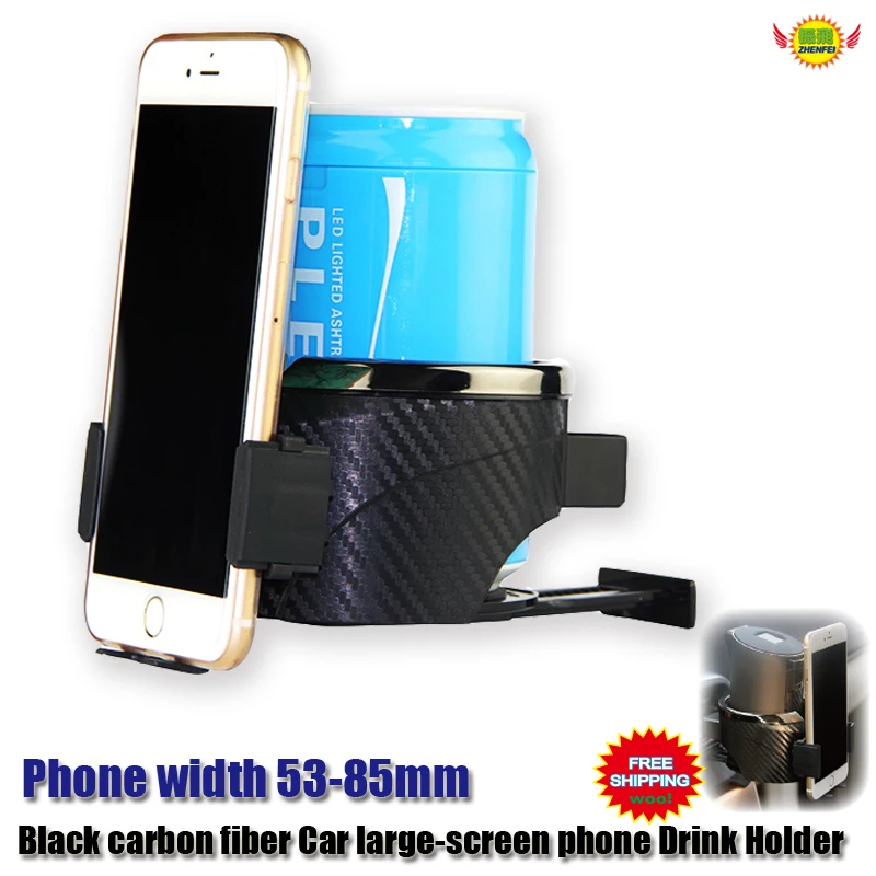 Car accessories Titanium Silver outlet drink holder coffee cups holders metal cans phone holder car-styling