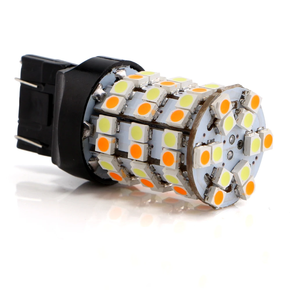 YM E Bright 4 шт. 7443 W21/5 Вт T20 автомобильный светильник DRL с поворотным сигналом