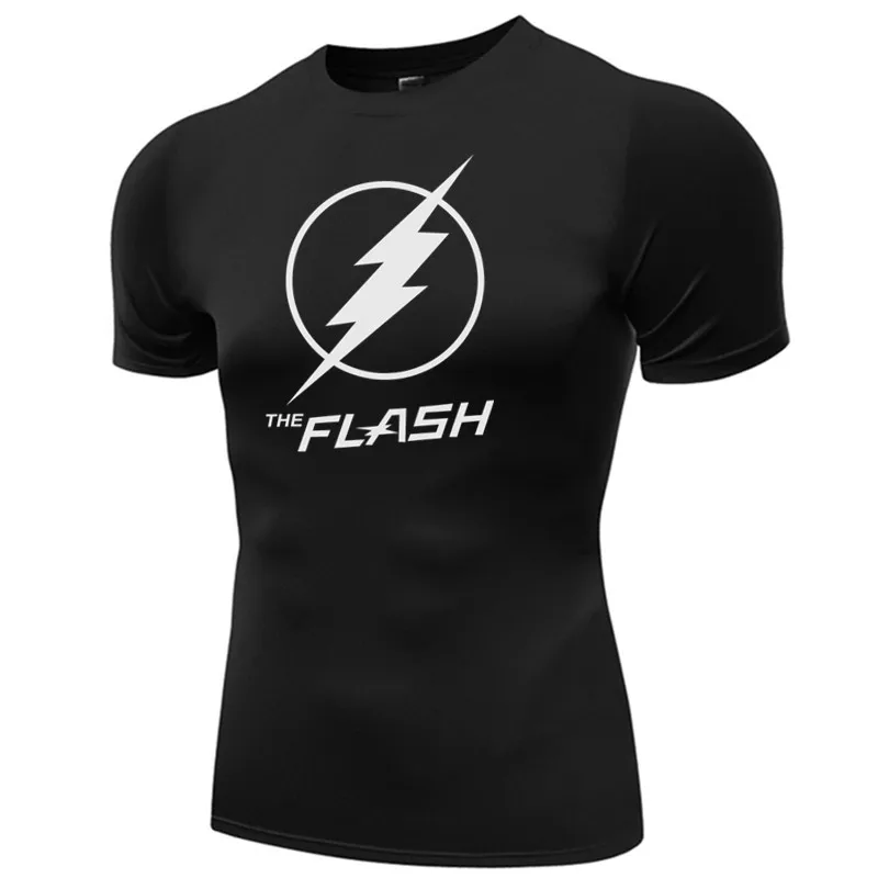 

Anime TV Play Series The Flash T Shirts Men Short Sleeve Summer T-Shirt Superhero Male casual Tops Tees quick dry men t shirts