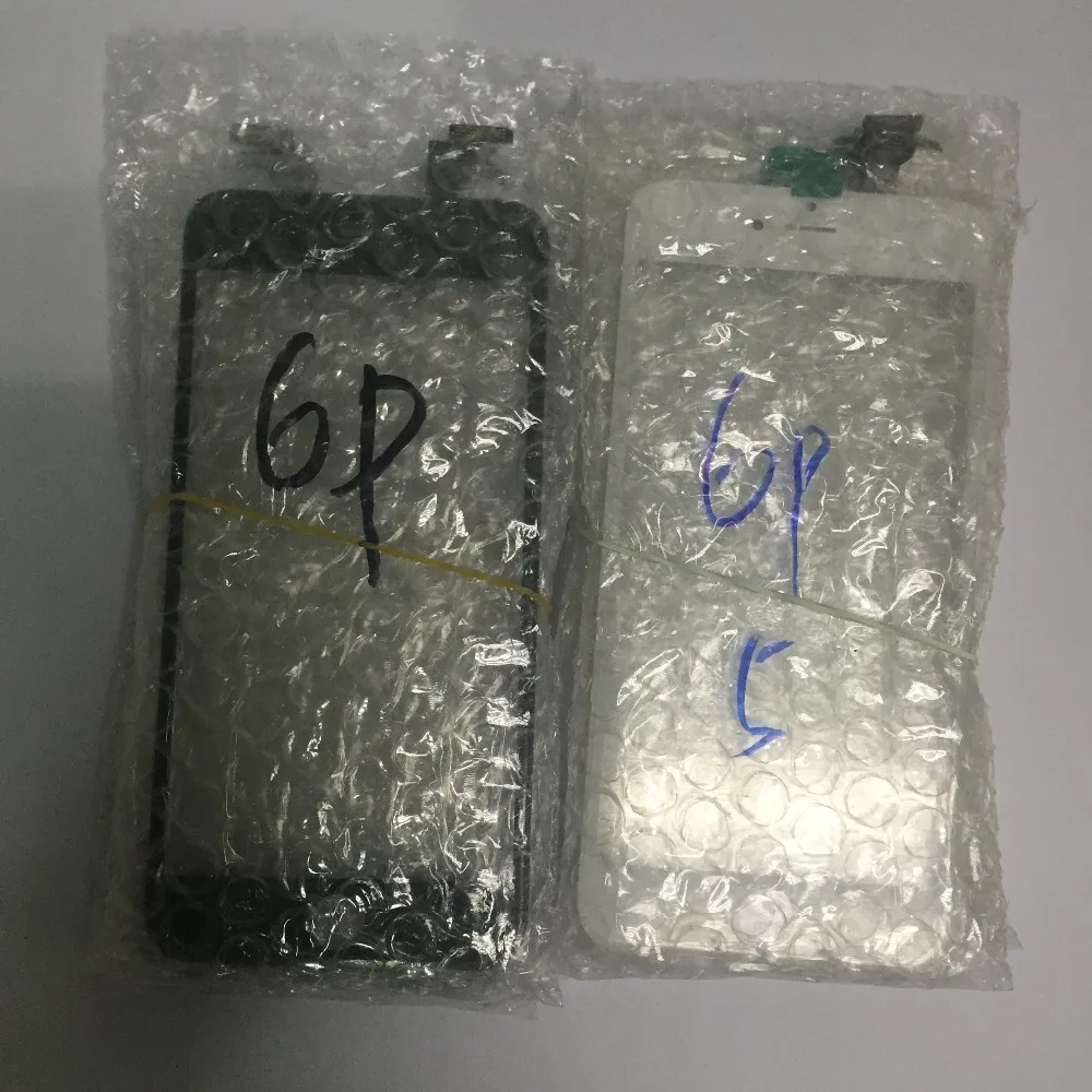 Дигитайзер с сенсорным экраном+ Рамка для iPhone 6, 6 S, 6 P, 5S, 5C, 5G, 7G, 7P Plus, сенсорный экран, передняя сенсорная панель, стеклянная линза, аксессуары для телефонов
