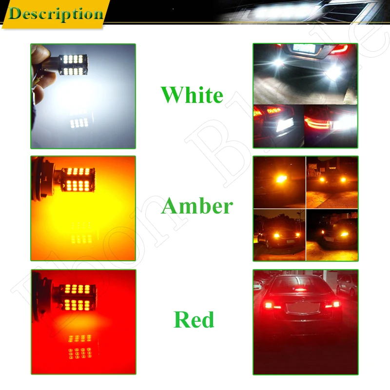 Автомобильный светильник BA15S P21W 2X 1156 12 В 24 30 56SMD светодиодный фонарь заднего хода