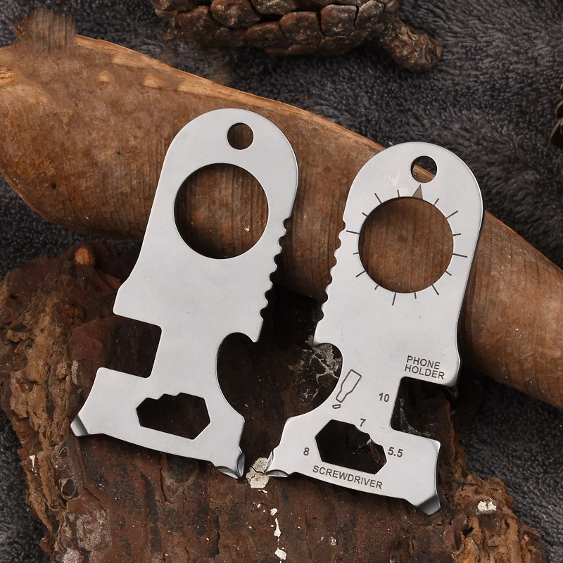 

Pocket EDC Mini Multi Tools with Bottle Opener Screwdriver Wrench Phone Holder for Camping and Hiking