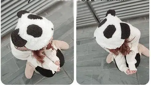 Bonnet Kawaii Panda pas cher 