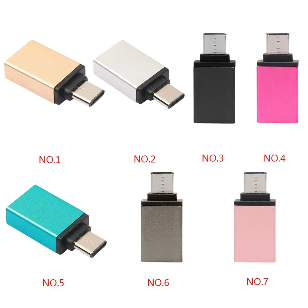 USB-C type-C Мужской к USB 3,0 Женский OTG мини-адаптер для передачи данных конвертер компьютерный разъем