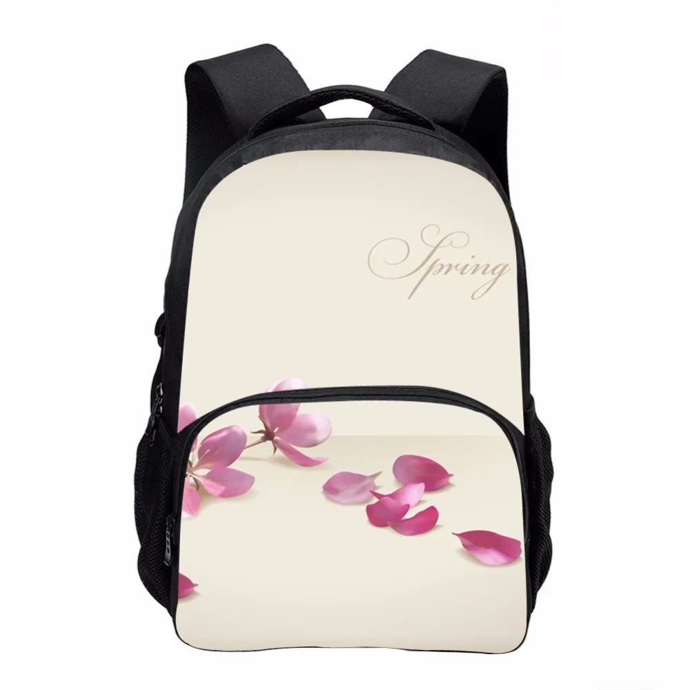 Cute School bag 3D Pink Flower Print Teenage Girls Shoulder Backpack Women Casual Traveling Bagpack Bolsa Infantil Menina | Багаж и сумки