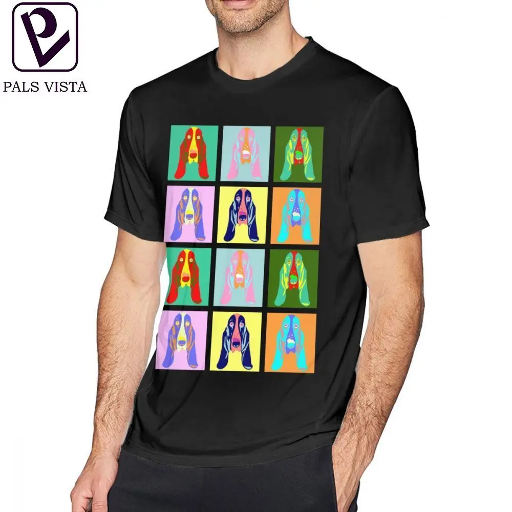 

Basset Hound T Shirt Basset Hound Pop Art T-Shirt Printed Short Sleeves Tee Shirt 100 Cotton XXX Man Casual Fun Tshirt